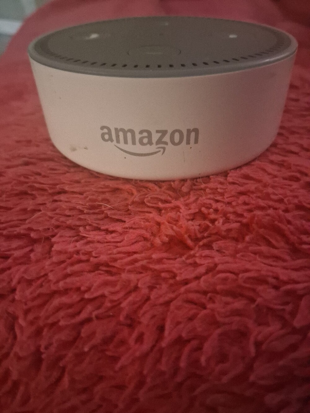 Amazon DOT White Smart Voice Speaker - Compact Design